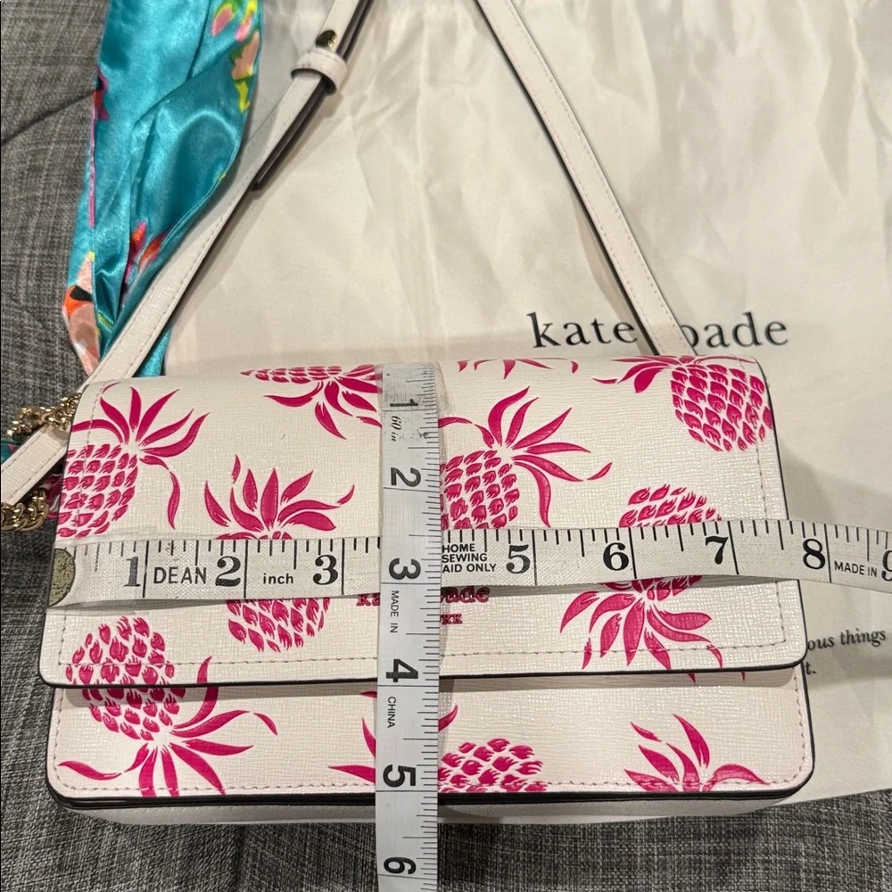 Kate Spade Bag Morgan Pink Pineapple Crossbody - Picture 17 of 17